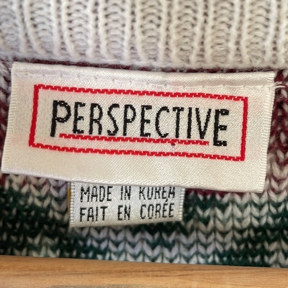 Perspective Vintage Grandpa Knit Sweater size medium - Picture 4 of 7